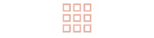 A grid of nine empty pink squares arranged in three rows and three columns, suitable for design or layout purposes.