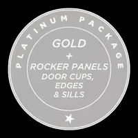 Bronze package promotional badge highlighting hood, fenders, and mirrors for vehicle customization.