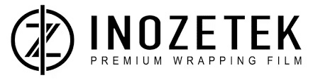Inozetek logo featuring the brand name and "Premium Wrapping Film" tagline, representing high-quality vehicle wrapping materials.