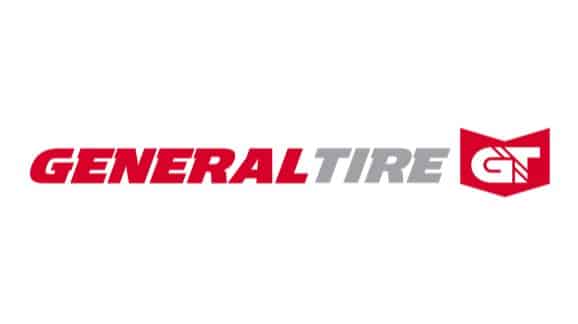 General Tire logo featuring bold red and gray lettering, highlighting the brand's commitment to quality tires and performance.