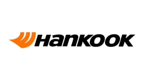 Hankook tire logo featuring a stylized orange and black design, representing a leading global tire manufacturer known for high-performance tires.