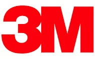 3M logo in bold red letters, representing the multinational corporation known for its innovative products in various sectors including health care, consumer goods, and industrial materials.